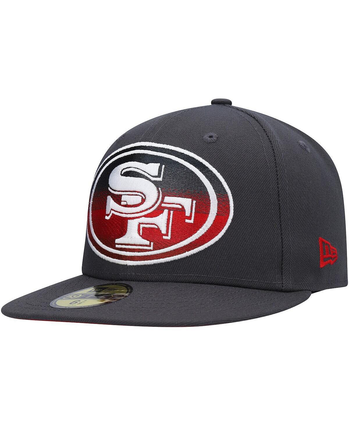 

Мужская графитовая шляпа San Francisco 49Ers Color Dim 59Fifty New Era