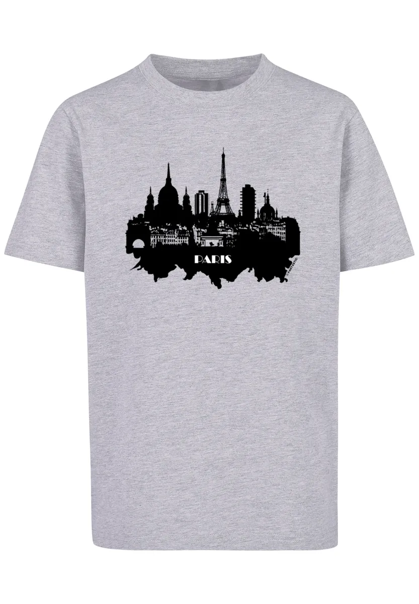 

F4NT4STIC Футболка "PARIS SKYLINE TEE UNISEX", принт, серый