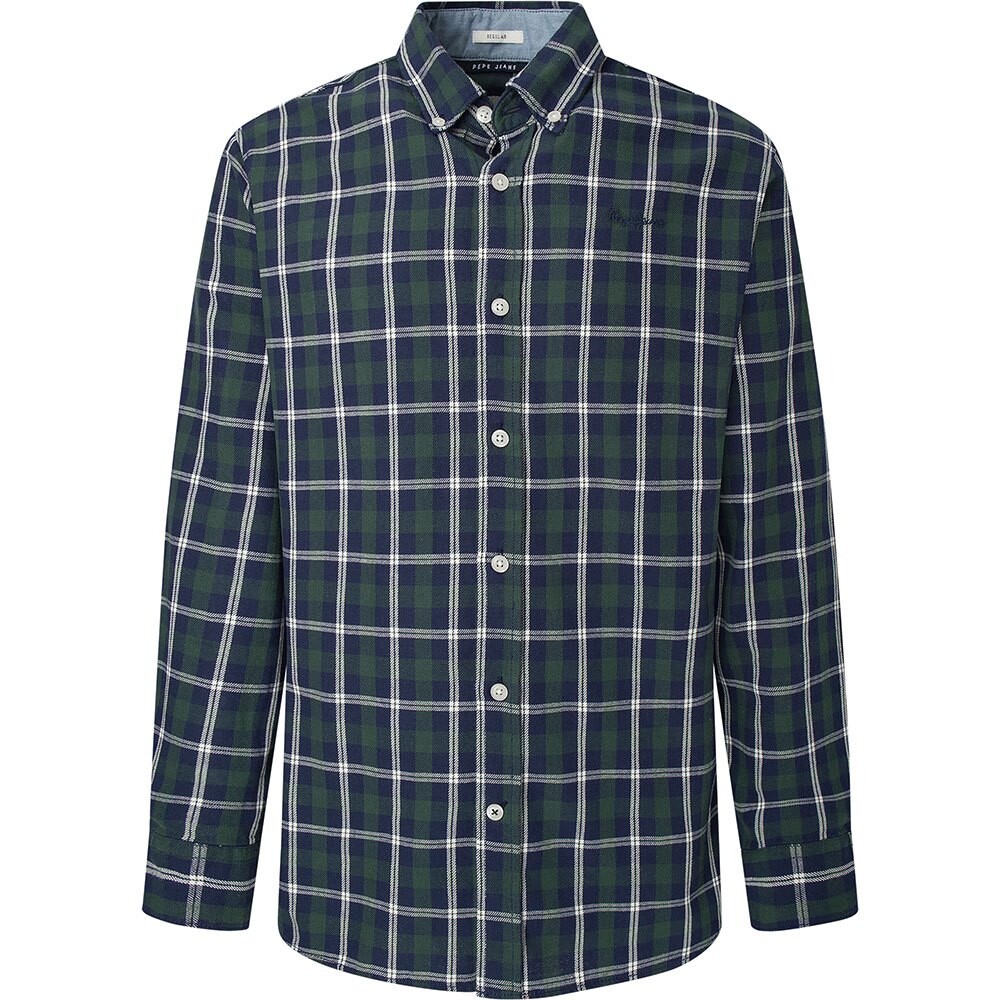 

Рубашка с длинным рукавом Pepe Jeans Clems, зеленый