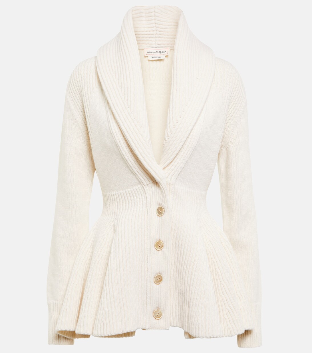 

Шерстяной кардиган ALEXANDER MCQUEEN, серый
