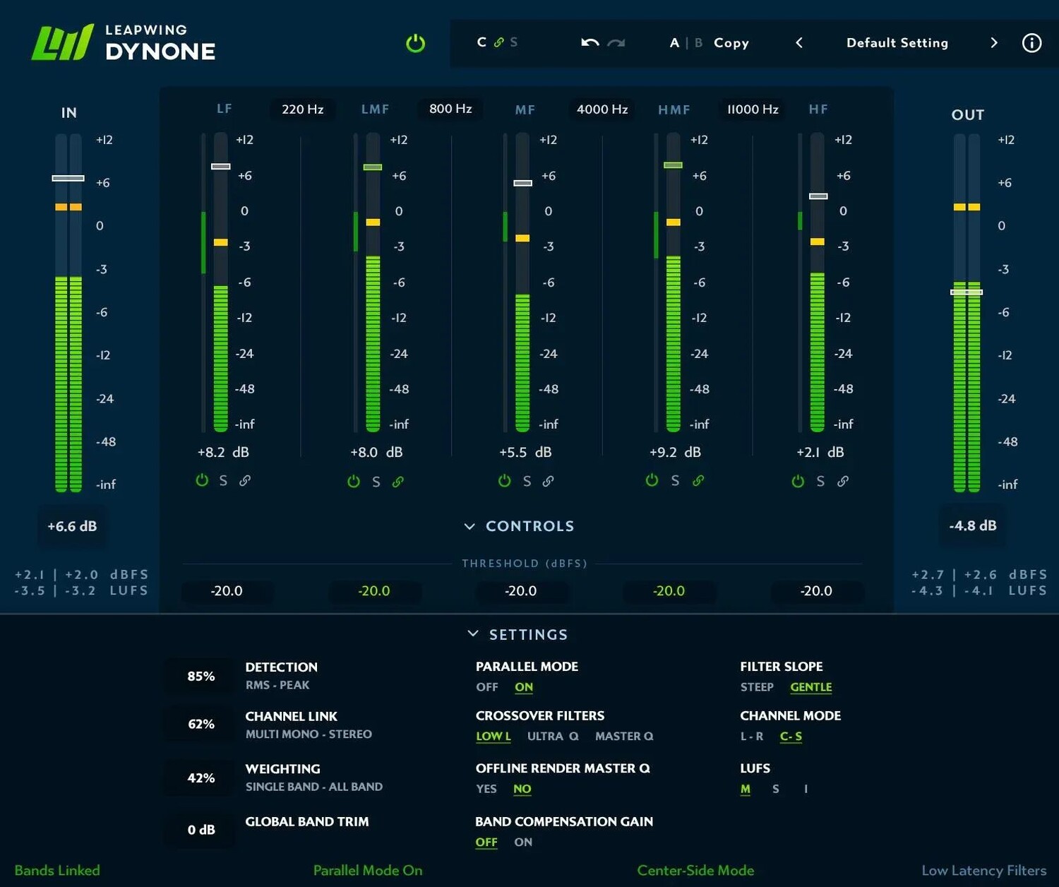 

Плагин Leapwing Audio DynOne Parallel Multiband Dynamics