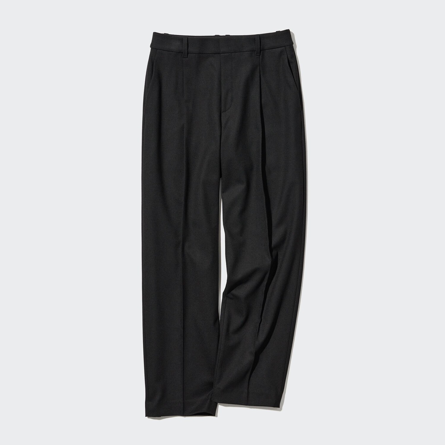 

Брюки с плиссами heattech UNIQLO, черный