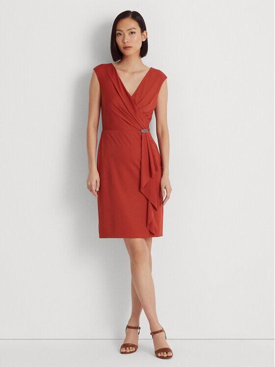 

Коктейльное платье стандартного кроя Lauren Ralph Lauren, красный