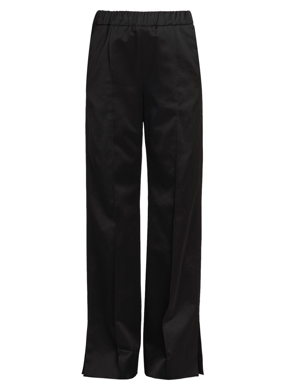 Эластичные брюки со складками Jil Sander, черный