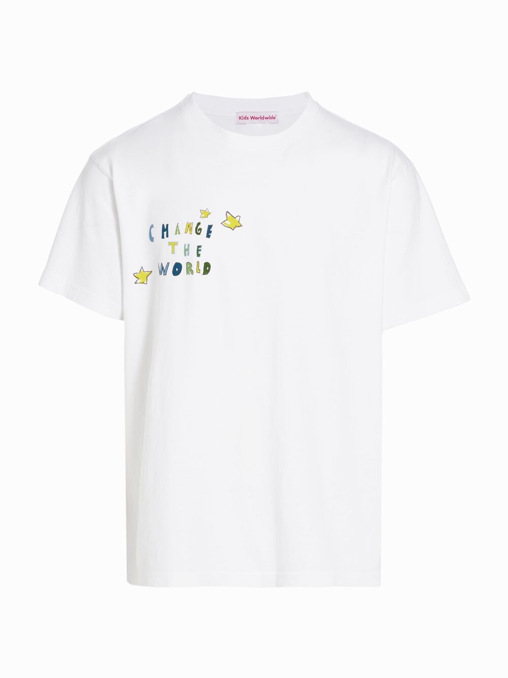 

Хлопковая футболка «Измени мир» Kids Worldwide, белый