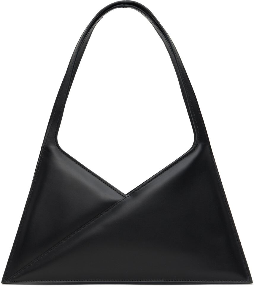 

Черная сумка через плечо с треугольниками (6 штук) MM6 Maison Margiela