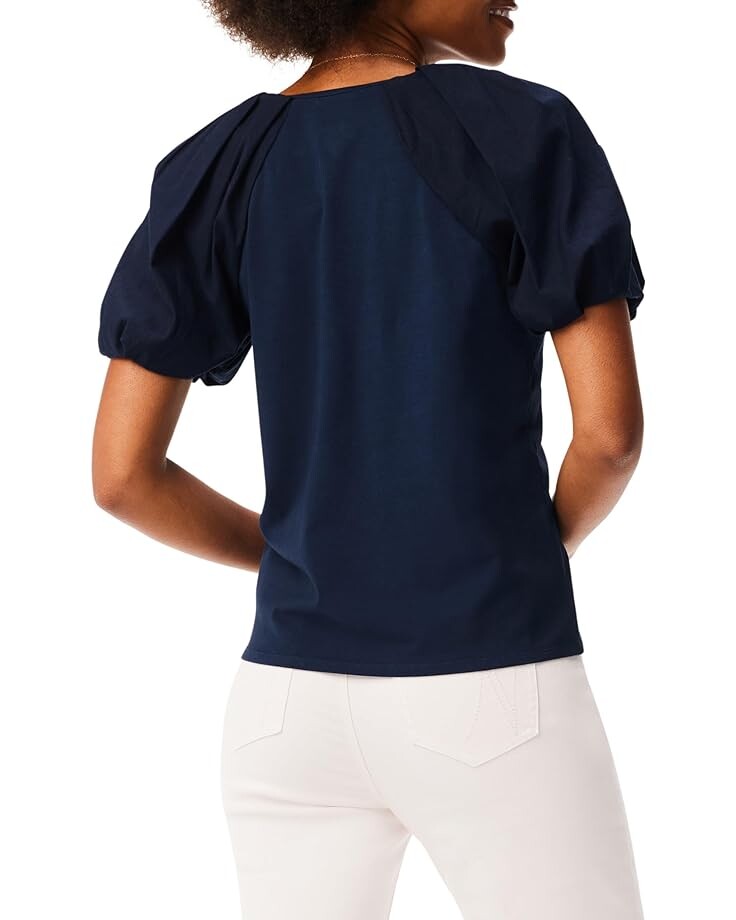 

Футболка NIC+ZOE Mixed Media Statement Tee, цвет Dark Indigo