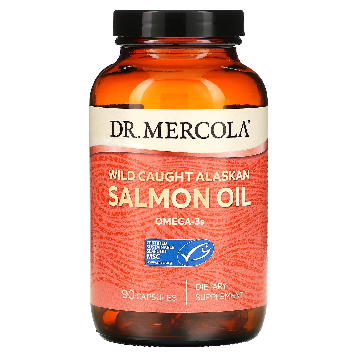 

Жир дикого аляскинского лосося, 90 капсул, Dr. Mercola