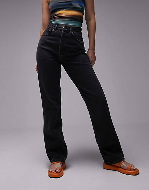 

Черные джинсы Topshop Hourglass Kort