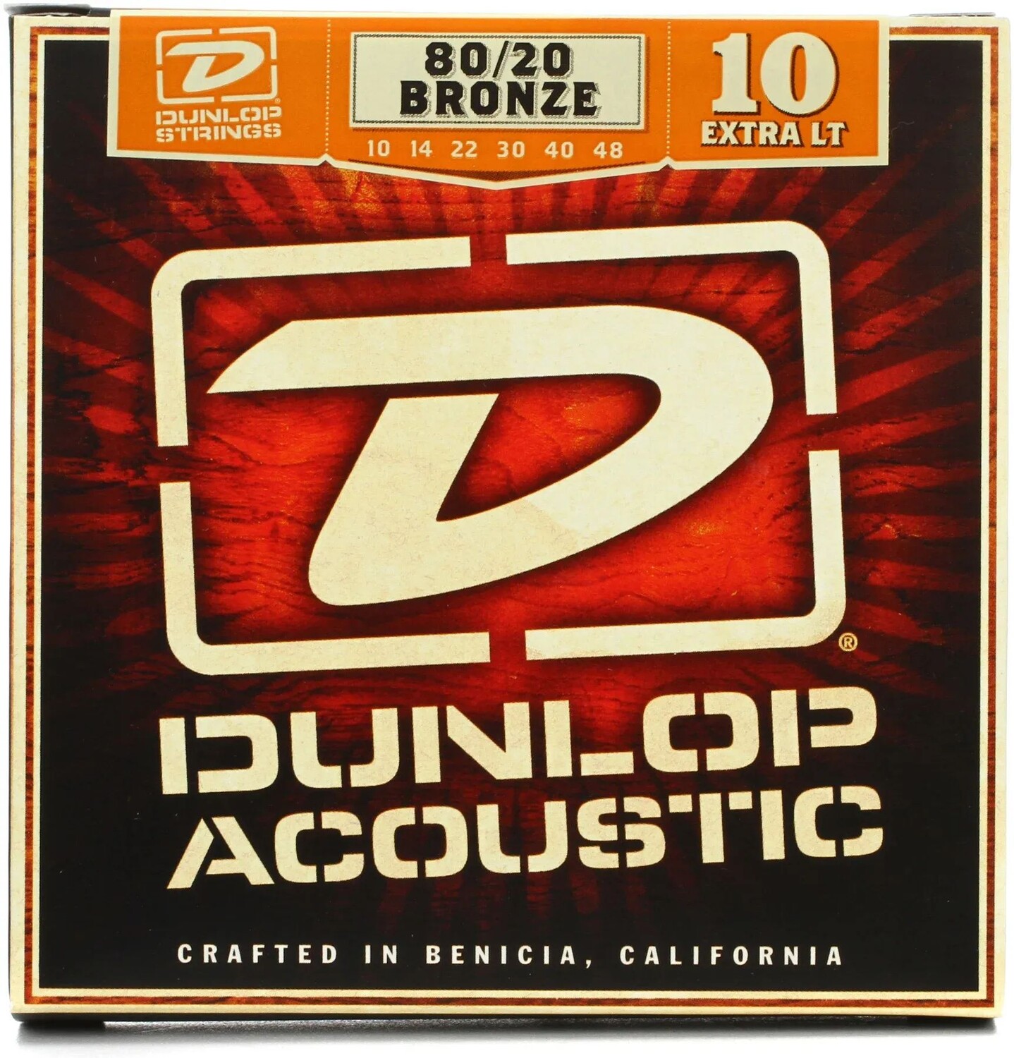 

Струны Dunlop DAB1048 80/20 бронзовые для акустической гитары — .010-.048 Extra Light