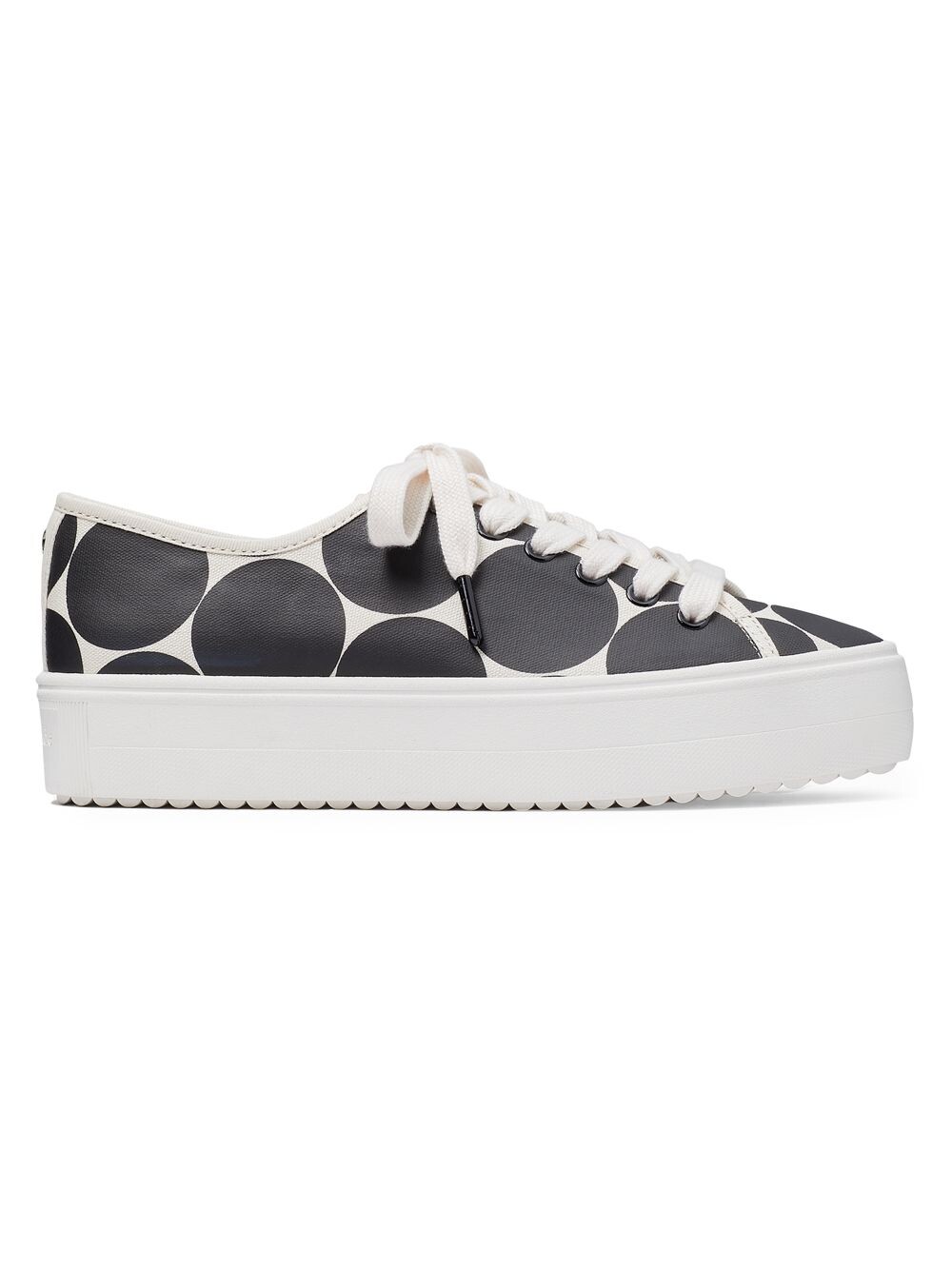 

Хлопковые кроссовки на платформе Serve kate spade new york, черный