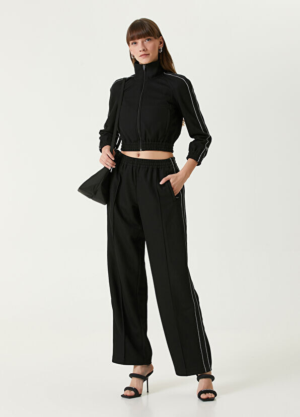 

Полосатые брюки T By Alexander Wang, черный