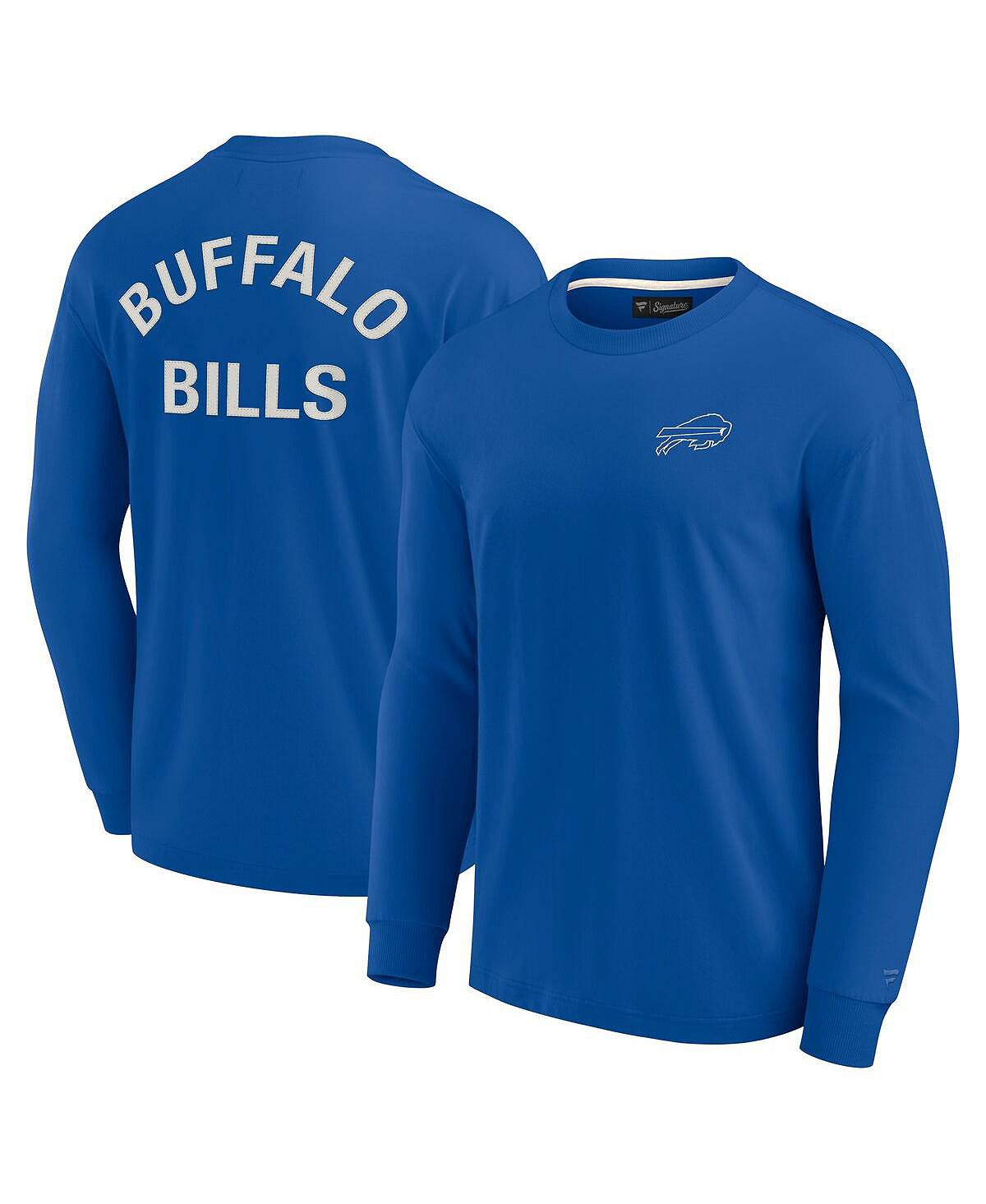 Супермягкая футболка с длинными рукавами Royal Buffalo Bills для мужчин и женщин Fanatics Signature