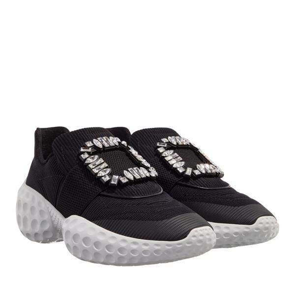 

Кроссовки viv´ run moonlight fabric with rhinestone buckle Roger Vivier, черный