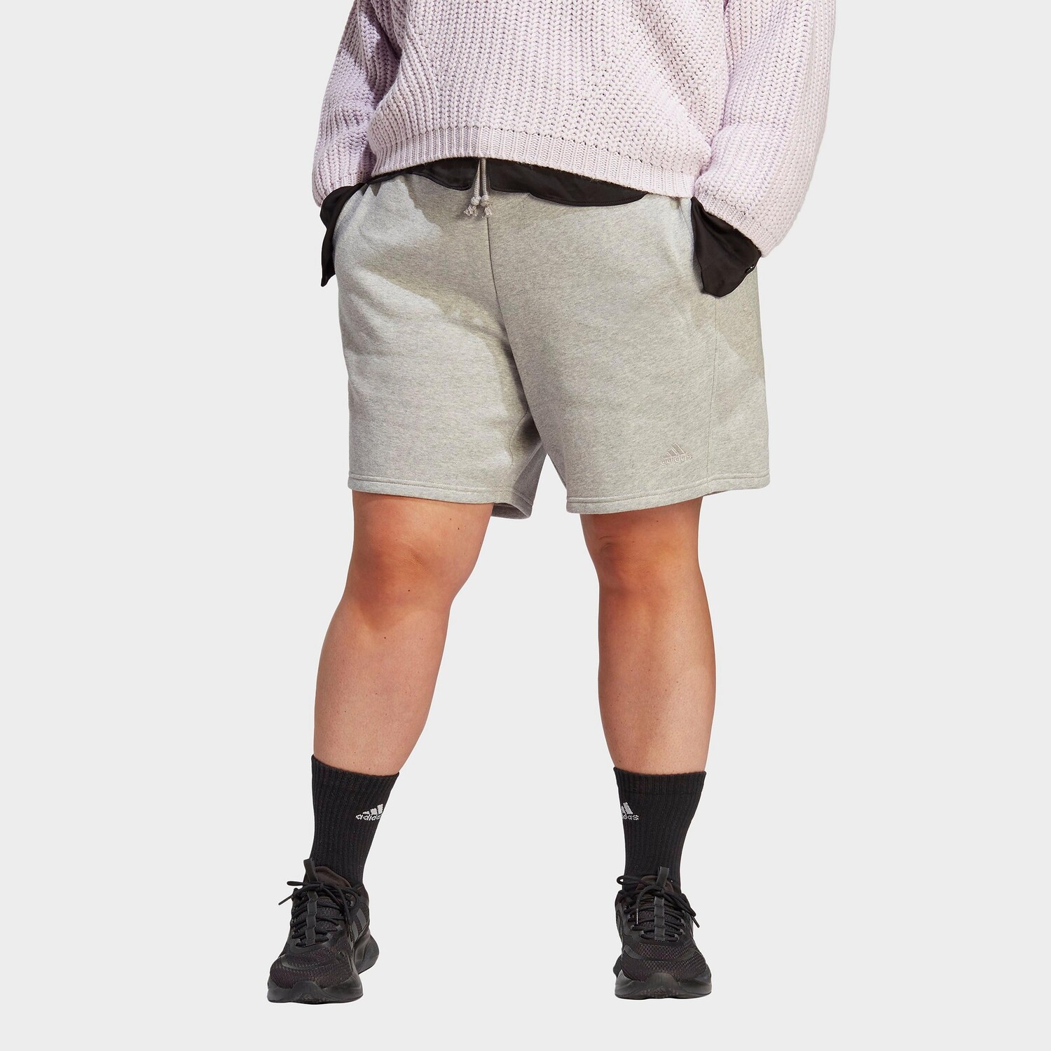 

Женские флисовые шорты adidas ALL SZN (большие размеры), серый