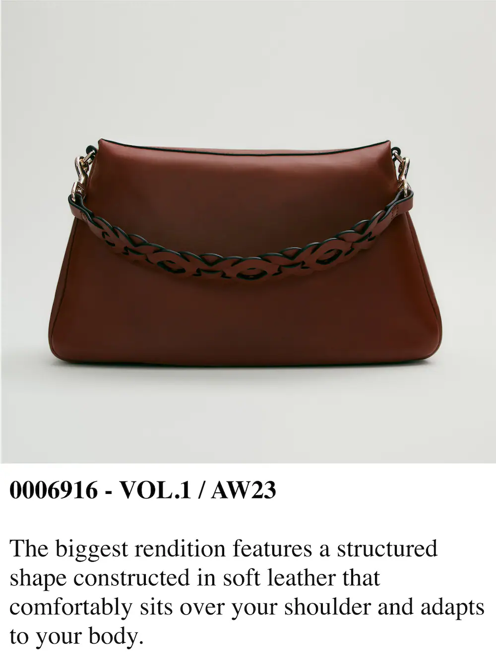 

Кожаная сумка на плечо с переплетенным ремешком Massimo Dutti