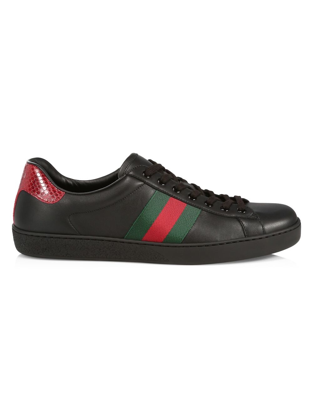 

Теннисные кроссовки с полосками GG Gucci, черный