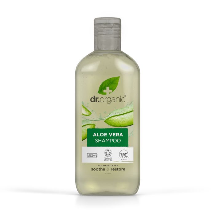 Шампунь Aloe Vera Champú Dr Organic, 265 ml шампунь для волос i provenzali органический шампунь для нормальных волос смягчающий алоэ и овес
