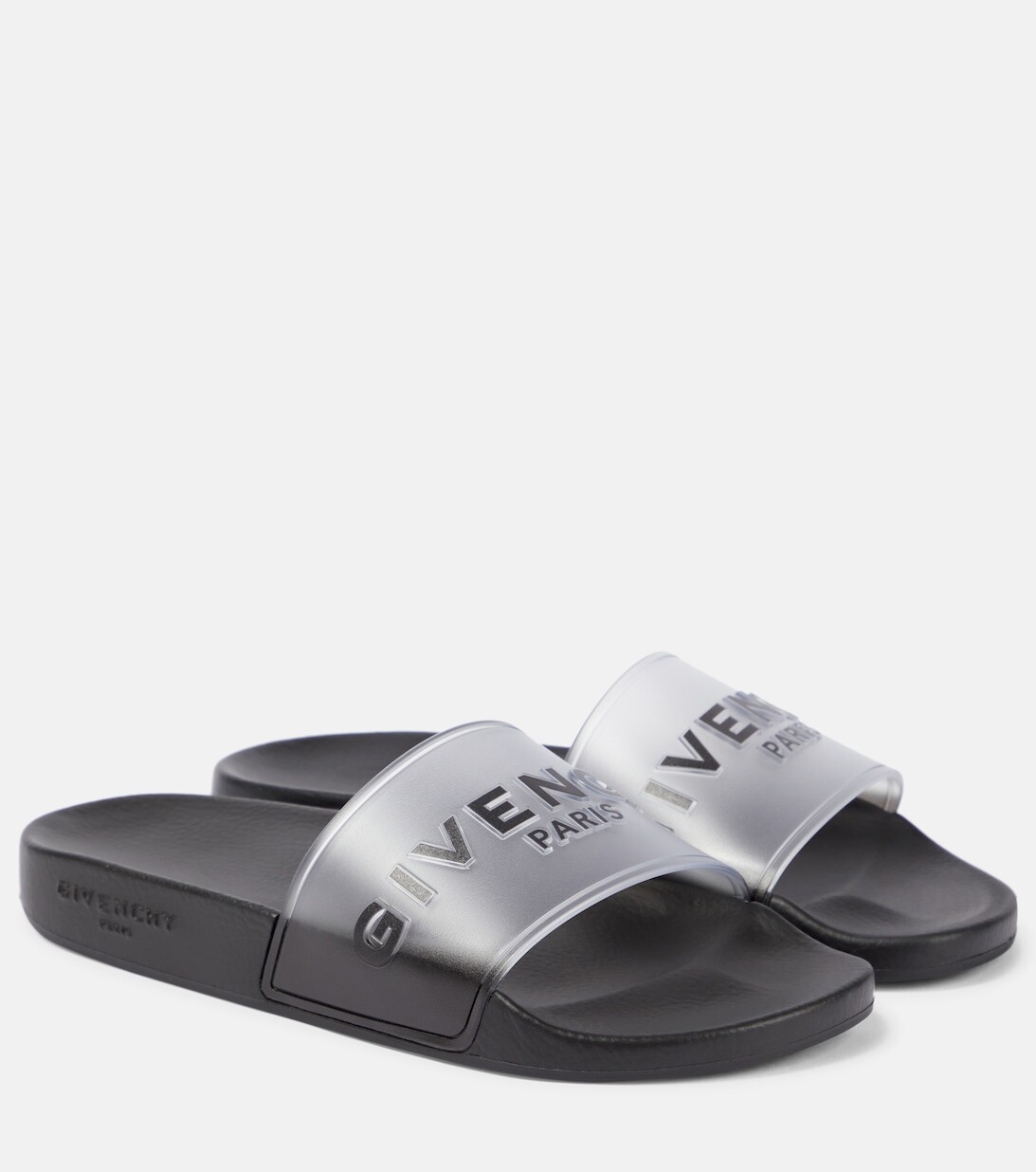 

Резиновые шлепанцы с логотипом Givenchy, черный