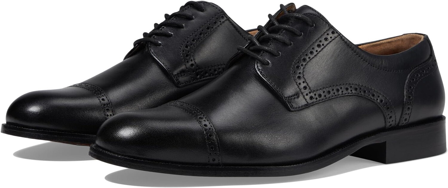 

Оксфорды Harmon Cap Toe Johnston & Murphy, цвет Black Full Grain Leather