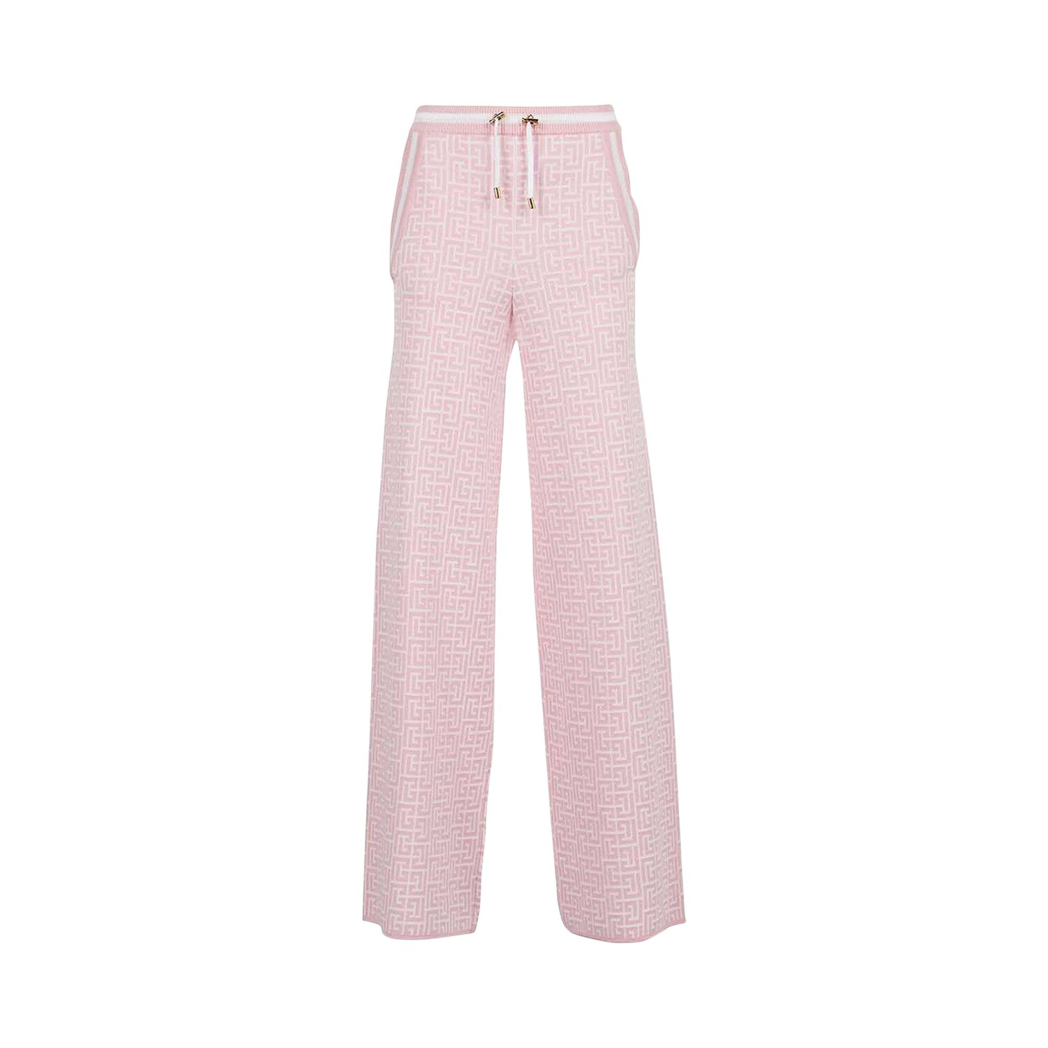

Balmain Брюки-палаццо с завязками, розовые, Розовый