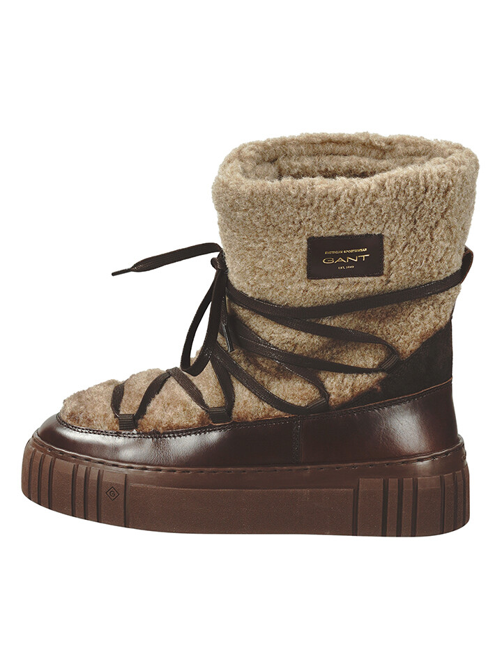 Ботинки GANT Leder Winterstiefel Snowmont, цвет Taupe/Braun