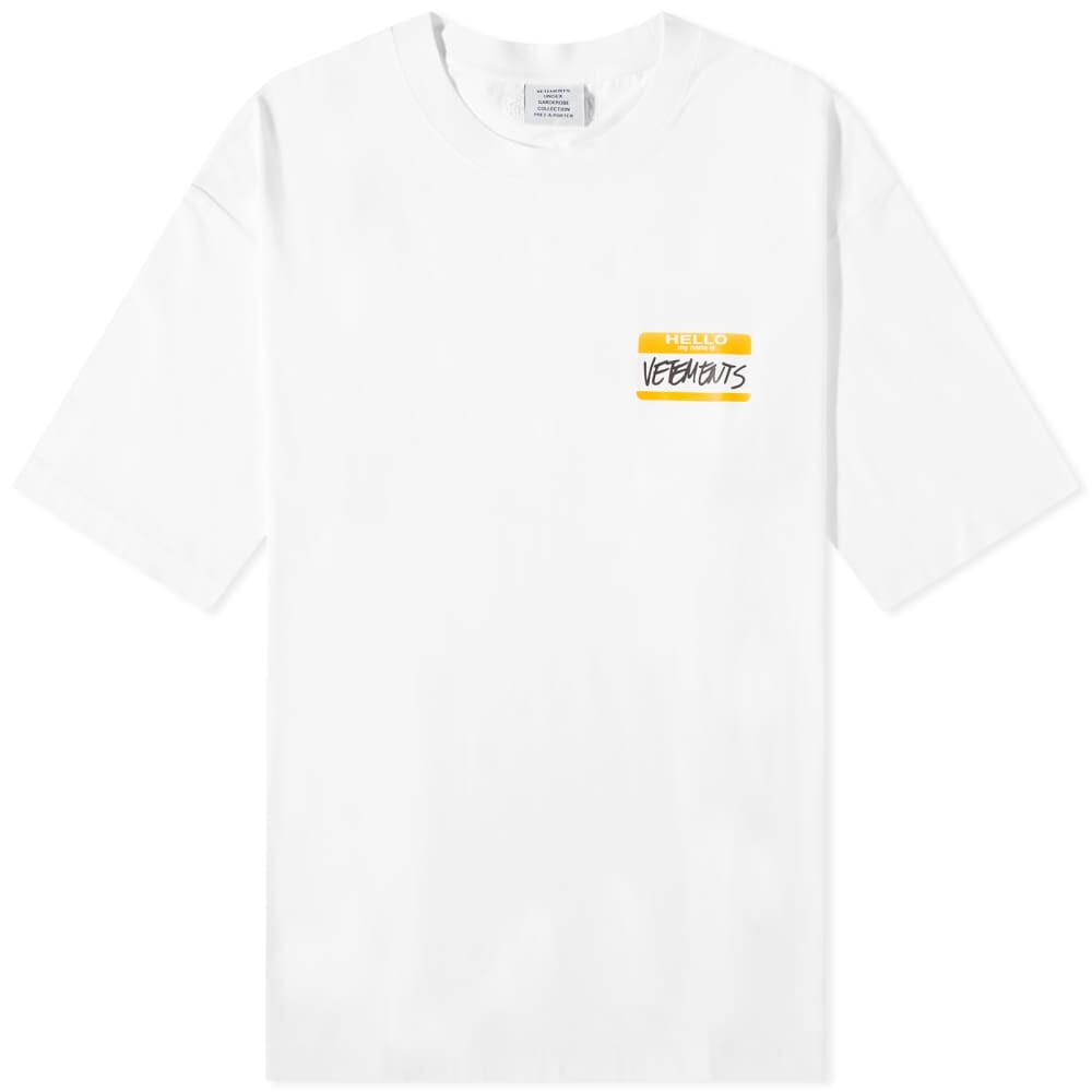 

Vetements Футболка My Name is Vetements, белый
