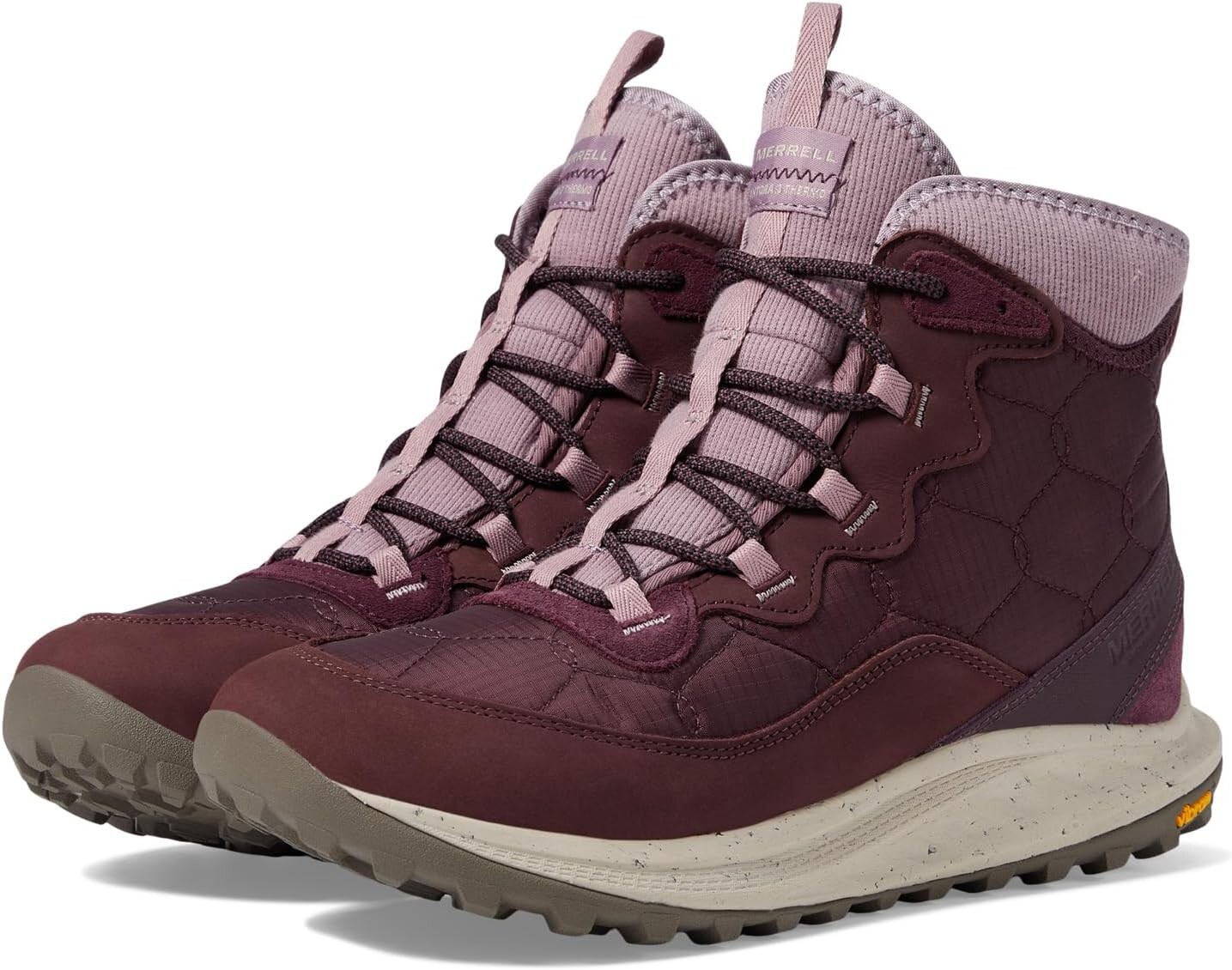 

Походная обувь водонепроницаемая Antora 3 Thermo Mid Waterproof Merrell, цвет Burgundy