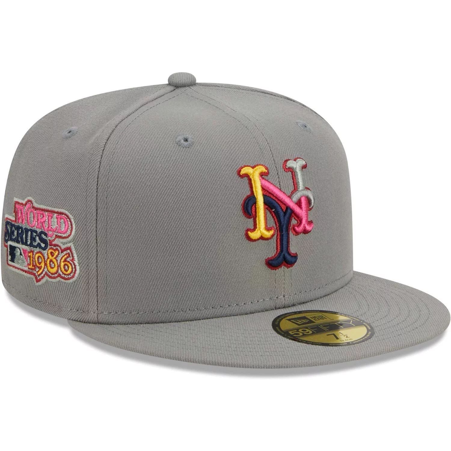 

Мужская приталенная шляпа New Era Grey New York Mets Color Pack 59FIFTY