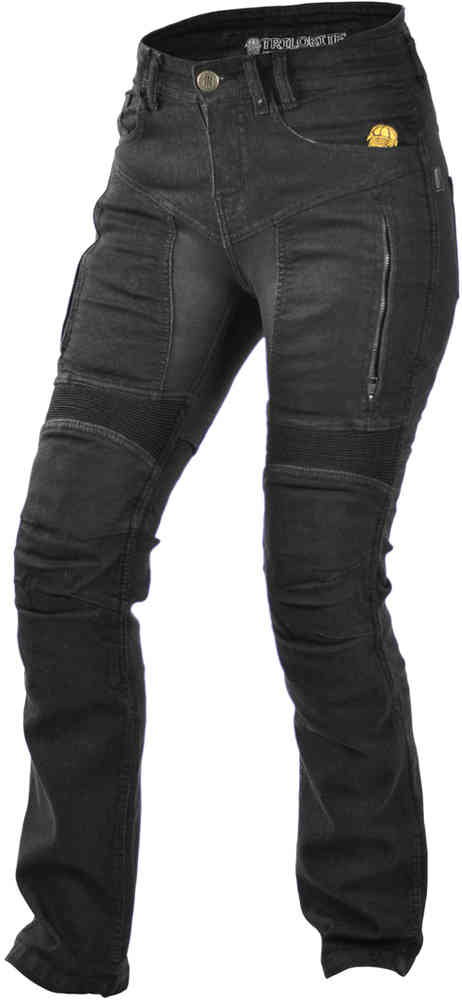 Черные женские мотоциклетные джинсы Parado Trilobite