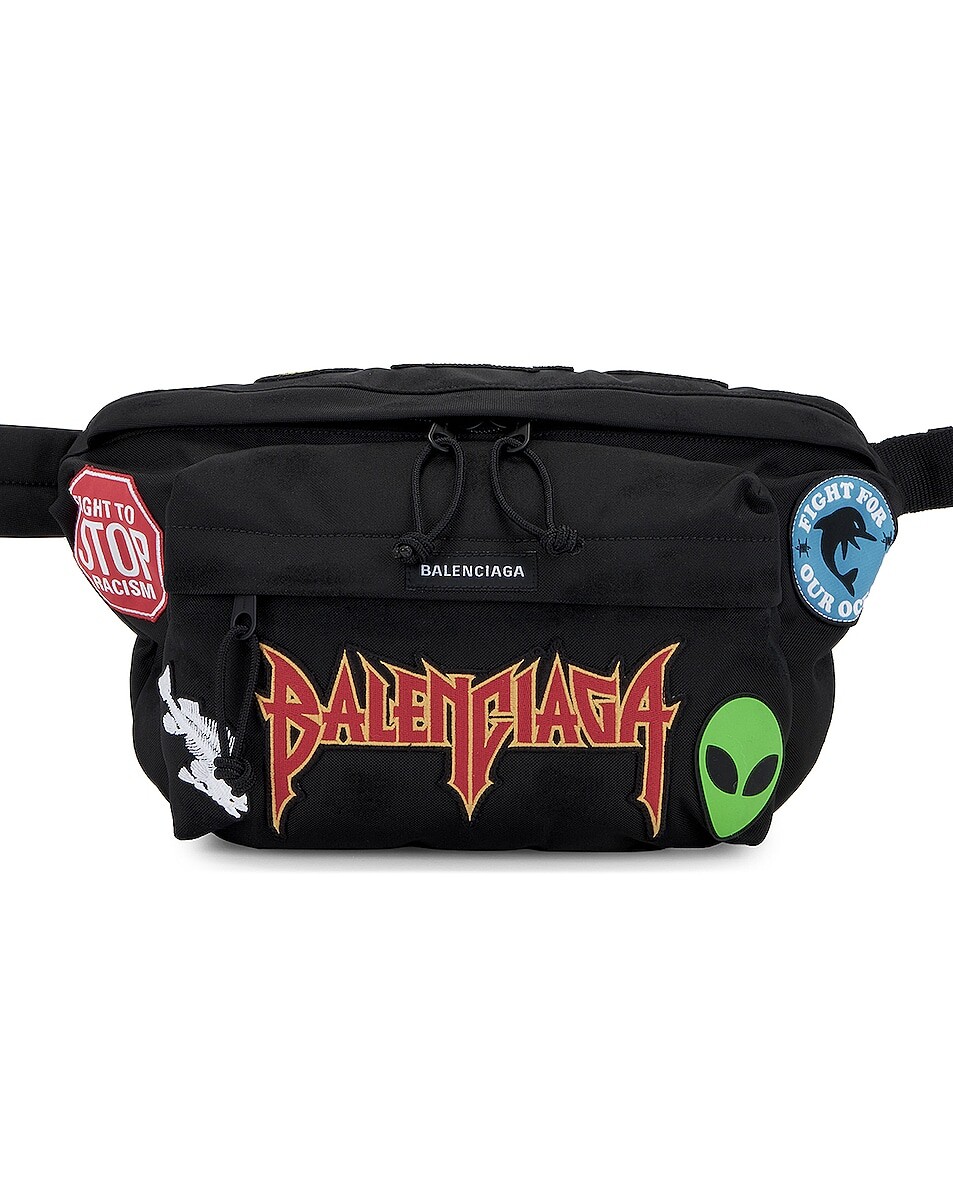 

Сумка кросс-боди Balenciaga Patch Explorer Beltpack, черный