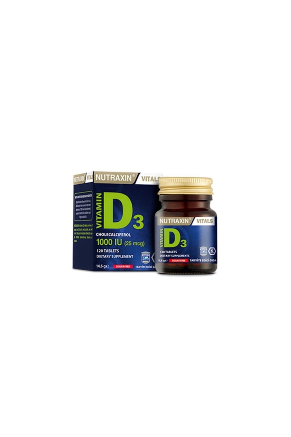 

Nutraxin Витамин D3 1000 МЕ 120 таблеток