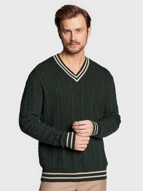 Пуловер свободного кроя Cotton On, зеленый