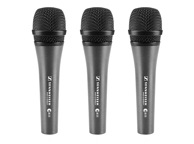 Динамический микрофон Sennheiser e835 Dynamic Mic (3-pack) комплект микрофонов sennheiser e835 dynamic mic 3 pack