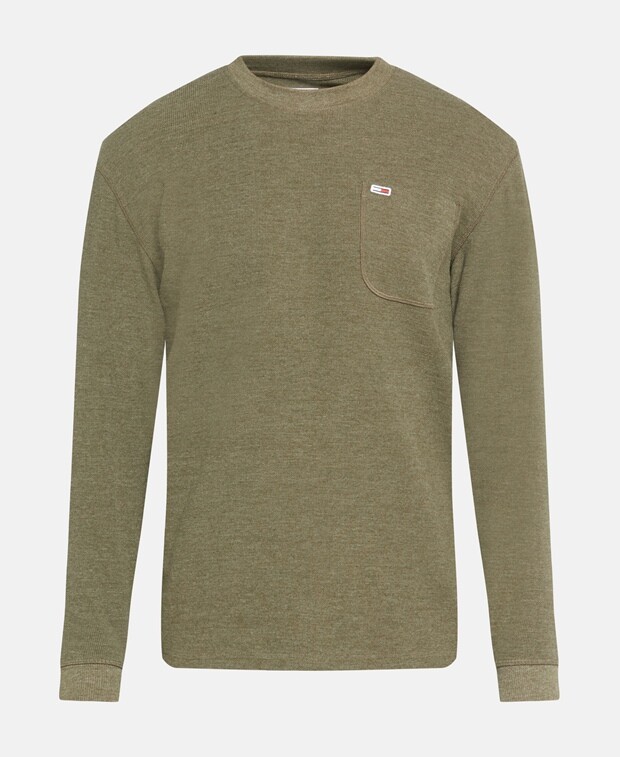 

Топ с длинными рукавами Tommy Jeans, цвет Moss