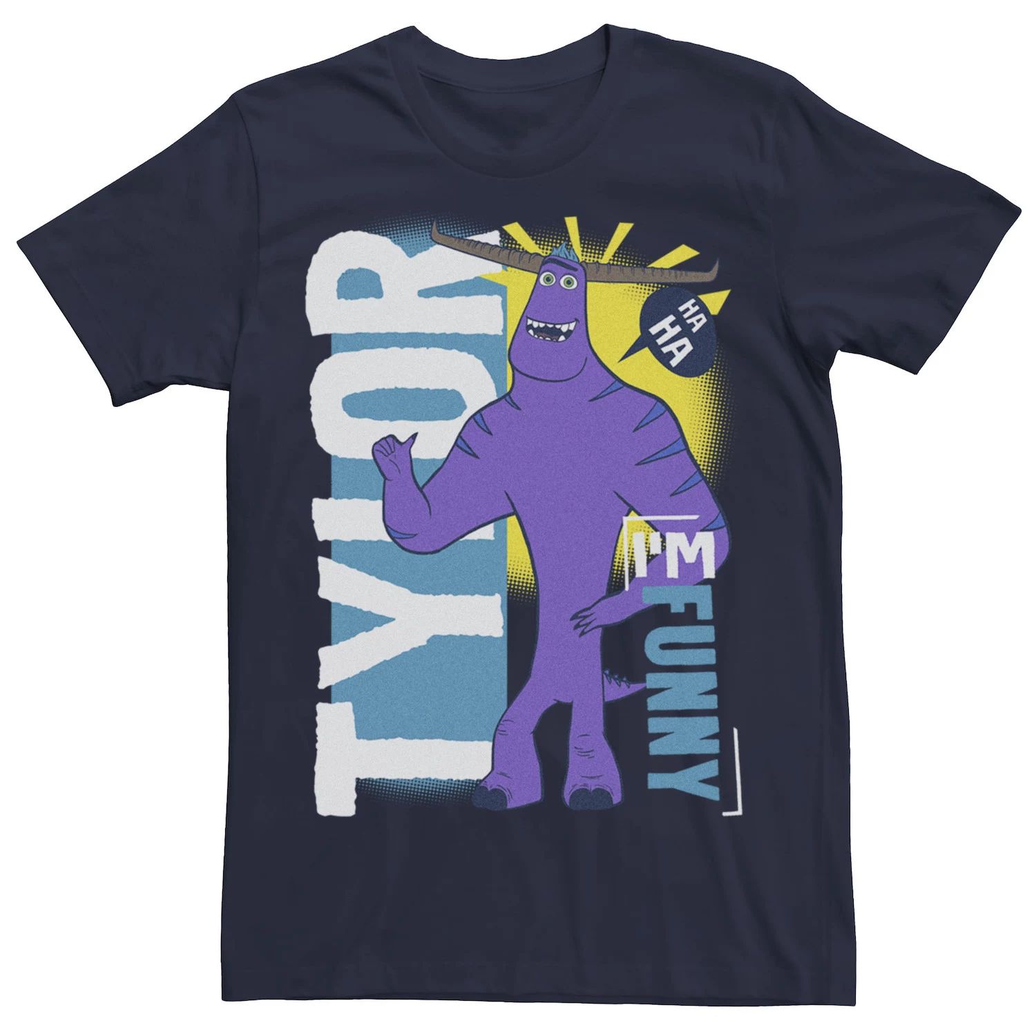 Мужская забавная футболка Disney/Pixar Monsters At Work Tylor Ha Ha Licensed Character