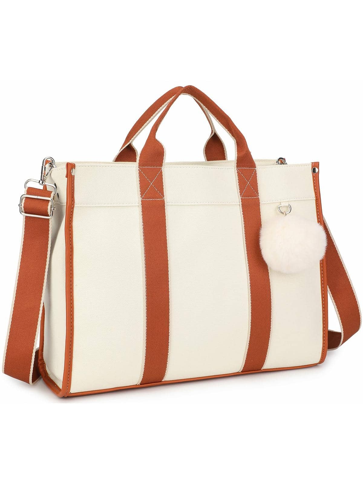 Минималистичная большая сумка для ноутбука для женщин, коричневый винтажный водонепроницаемый холщовый портфель vaschy сумка мессенджер для ноутбука 14 дюймов для мужчин