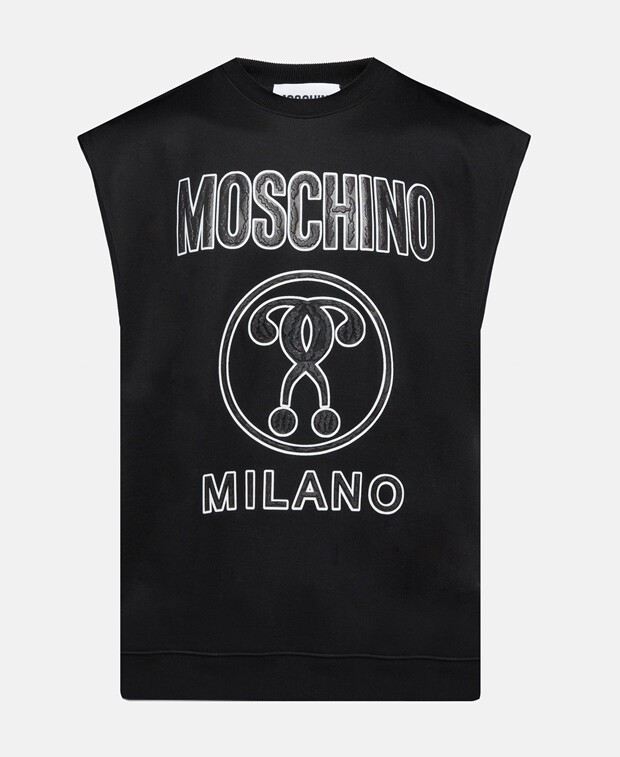 

Толстовка с короткими рукавами Moschino, черный