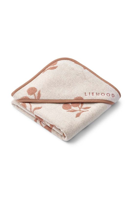 Liewood Детское полотенце с капюшоном Alba, окрашенное в пряже, бежевый ovs детское полотенце из хлопка красный