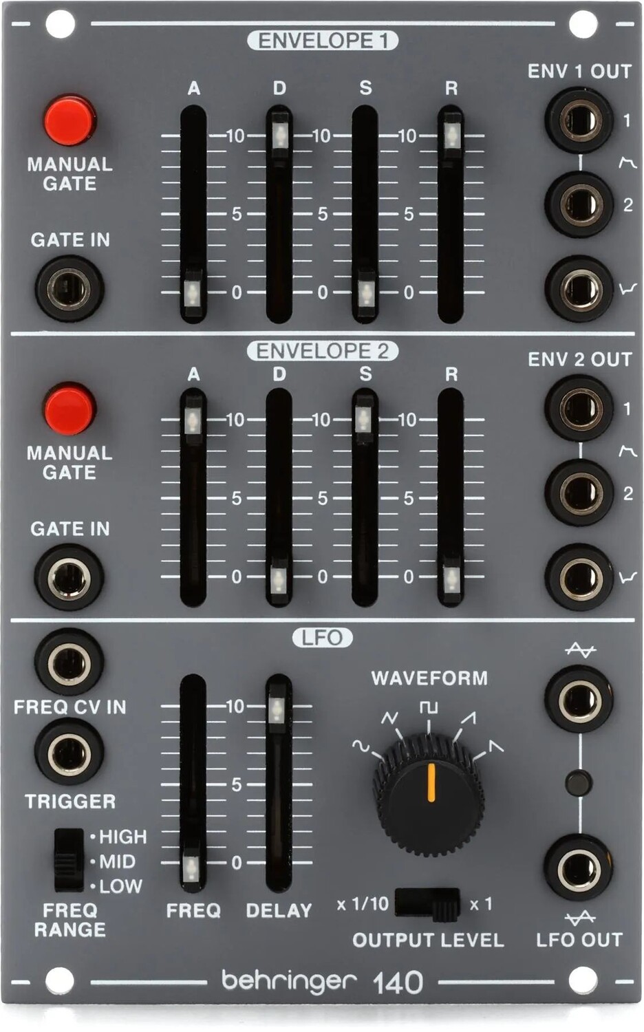 

Модуль Behringer 140 Dual Envelope/LFO Eurorack