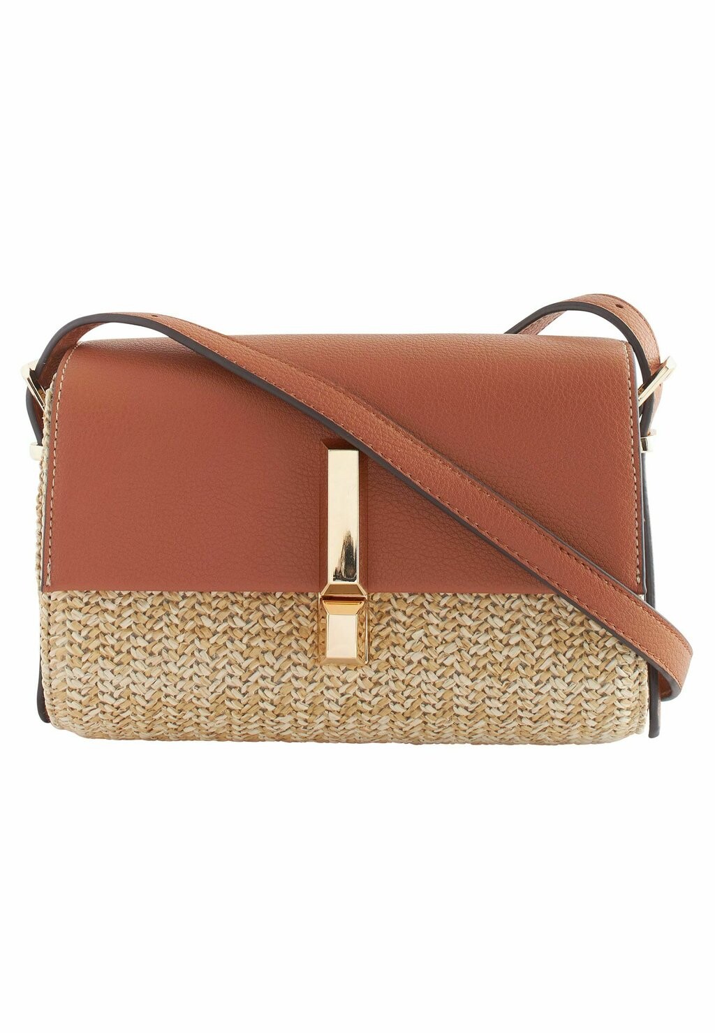 

Сумка через плечо RAFFIA CROSS-BODY BAG . Next, цвет tan brown