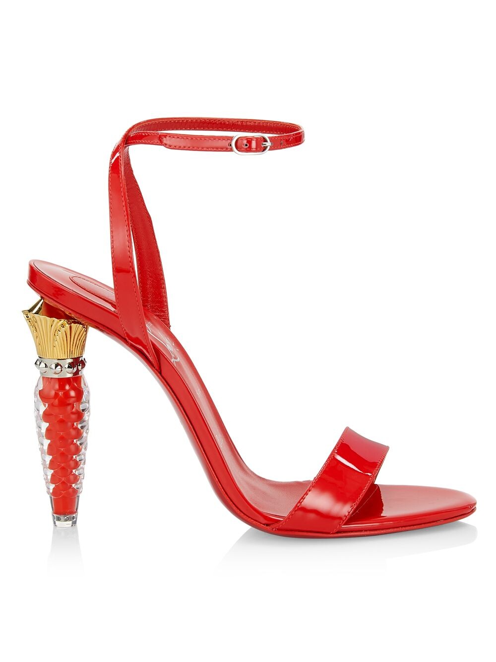 

Скульптурные сандалии Lipgloss Queen 100MM Christian Louboutin, красный