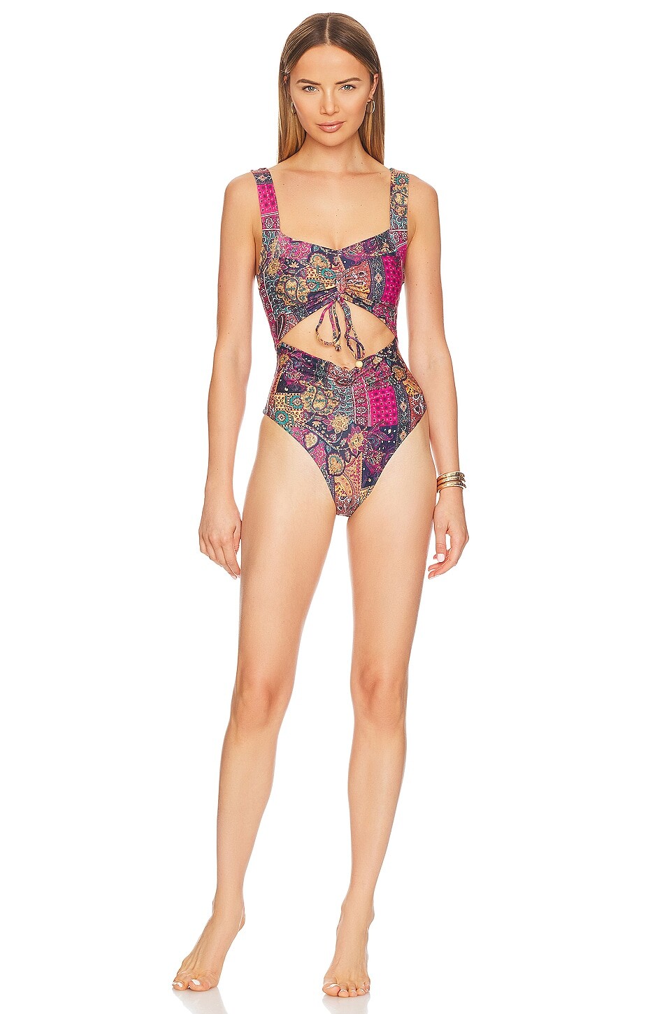 

Купальник House of Harlow 1960 x REVOLVE Indra, цвет Multi Patchwork