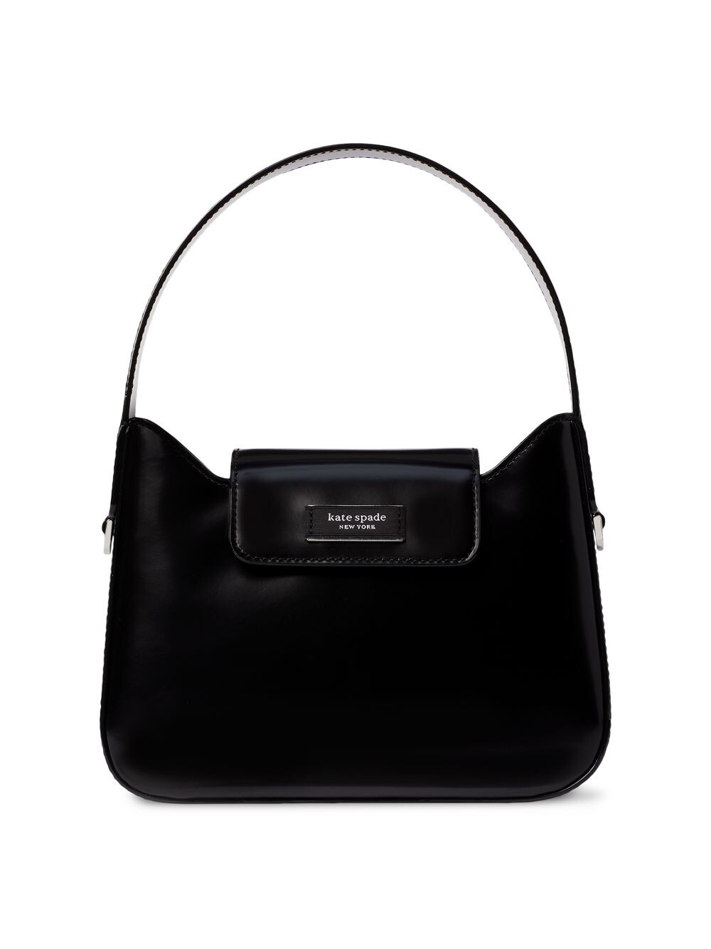 

Кожаная мини-сумка-хобо Sam Icon Spazzolatto kate spade new york, черный