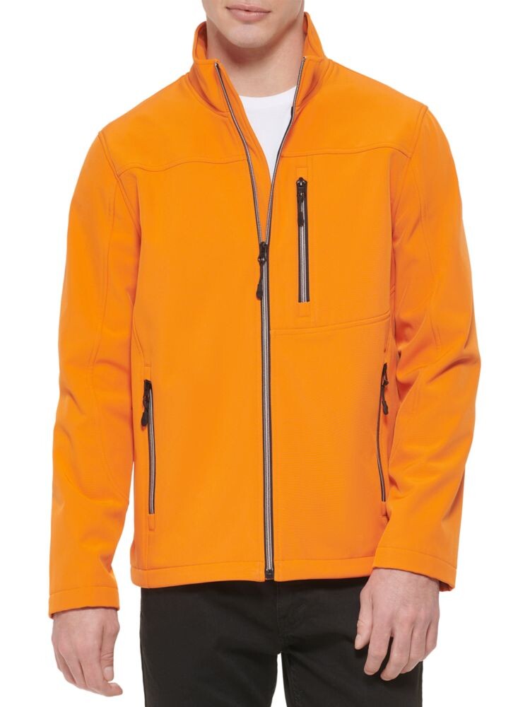 

Однотонная куртка на молнии Guess, цвет Pumpkin