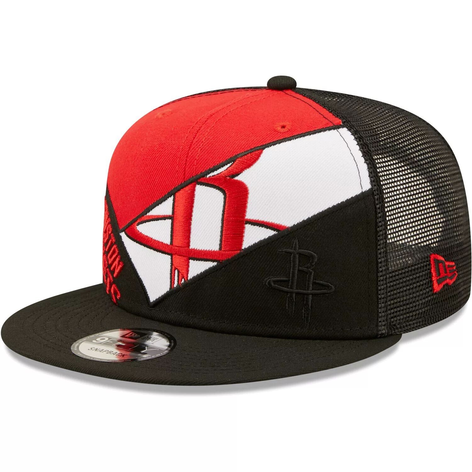 

Мужская черная кепка New Era Houston Rockets Criss Cross 9FIFTY Trucker Snapback