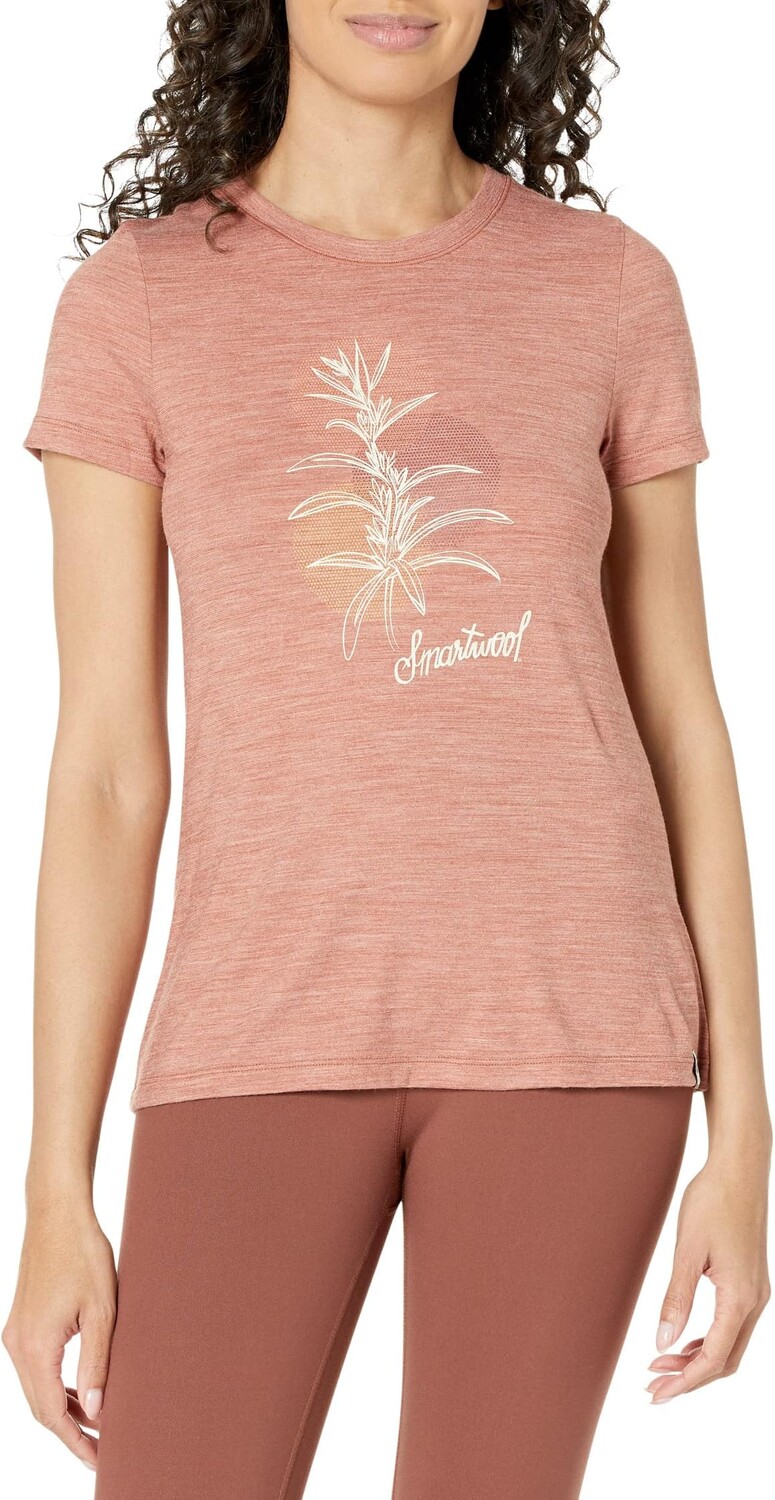 

Футболка с короткими рукавами и рисунком Sage Plant Smartwool, цвет Copper Heather