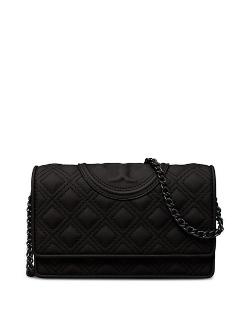 

Матовый кошелек Fleming с цепочкой Tory Burch, цвет Black