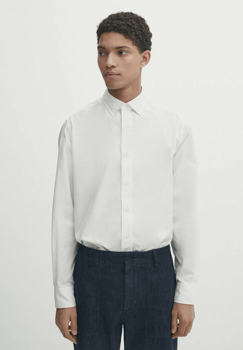 

Рубашка деловая TEXTURED Massimo Dutti, белый