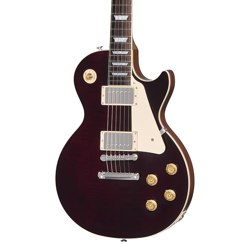 

Электрогитара Gibson Les Paul Standard 50s Figured Top Guitar w/Hardshell Case - Translucent Oxblood